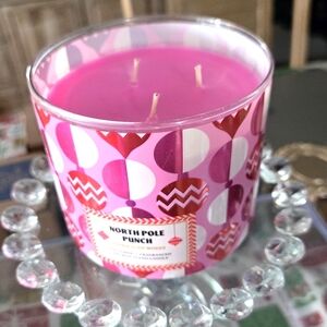 North Pole Punch Pink Bath and Body Works Candle